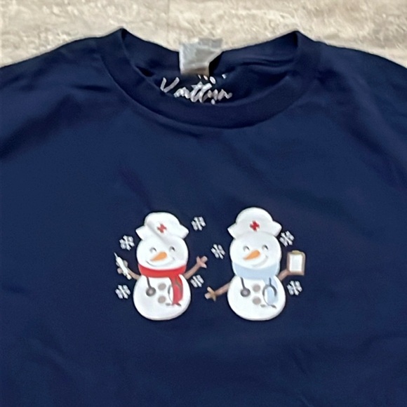 Gildan nurse snowman t-shirt small - Picture 1 of 7